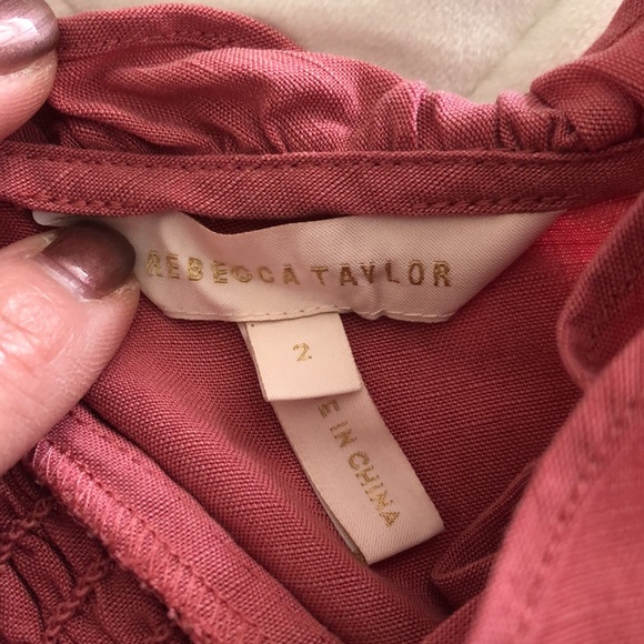 Rebecca Taylor linen sleeveless ruffle wrap dress - Picture 10 of 12